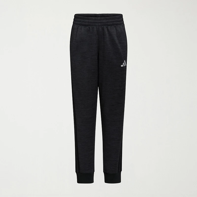 adidas Little Boys Cuffed Mid Rise Regular Fit Fleece Jogger Pant