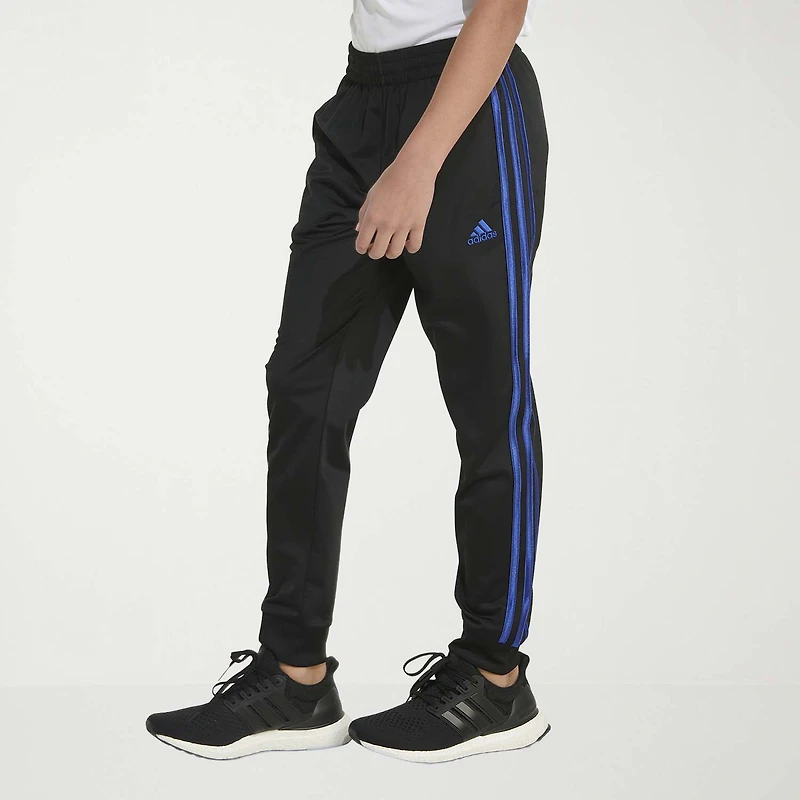 adidas Little Boys Cuffed Mid Rise Regular Fit Fleece Jogger Pant