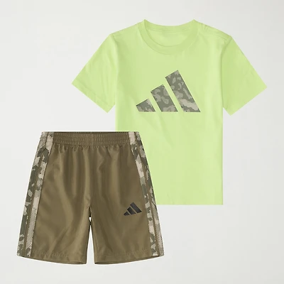 adidas Little Boys 2-pc. Short Set