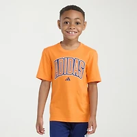 adidas Little Boys Crew Neck Short Sleeve Regular Fit Graphic T-Shirt