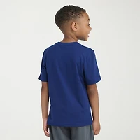 adidas Little Boys Crew Neck Short Sleeve Regular Fit Graphic T-Shirt