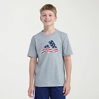 adidas Little Boys Crew Neck Short Sleeve Regular Fit Graphic T-Shirt