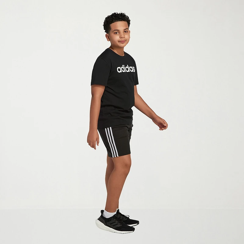 adidas Big Kid Boys Adjustable Waist Mid Rise Knit Pull-On Short
