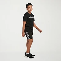 adidas Big Kid Boys Adjustable Waist Mid Rise Knit Pull-On Short