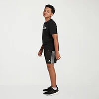 adidas Big Kid Boys Adjustable Waist Mid Rise Knit Pull-On Short