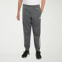 adidas Big Kid Boys Cuffed Mid Rise Regular Fit Jogger Pant