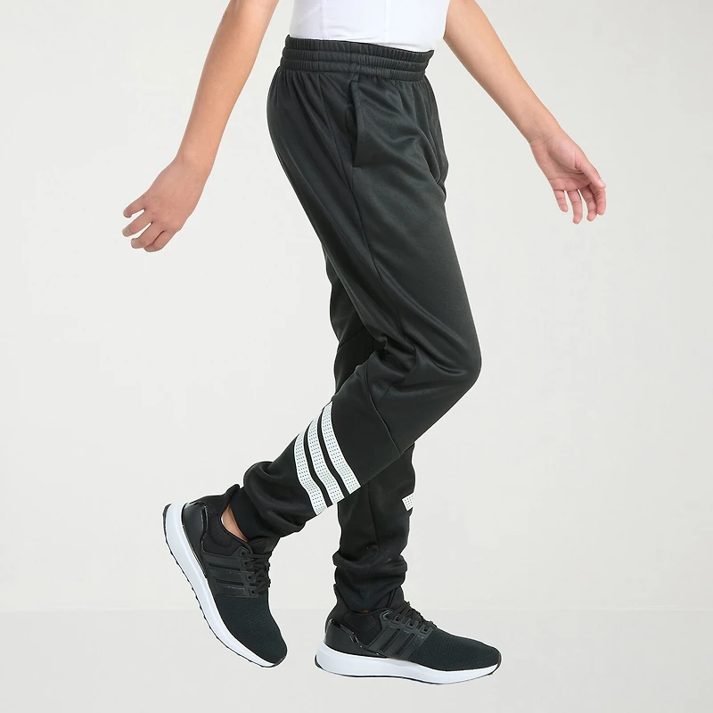 adidas Big Kid Boys Drawstring Waist Cuffed Mid Rise Regular Fit Fleece Jogger Pant