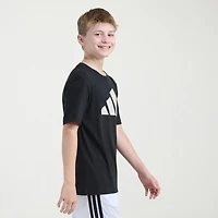 adidas Big Kid Boys Crew Neck Short Sleeve Regular Fit Graphic T-Shirt