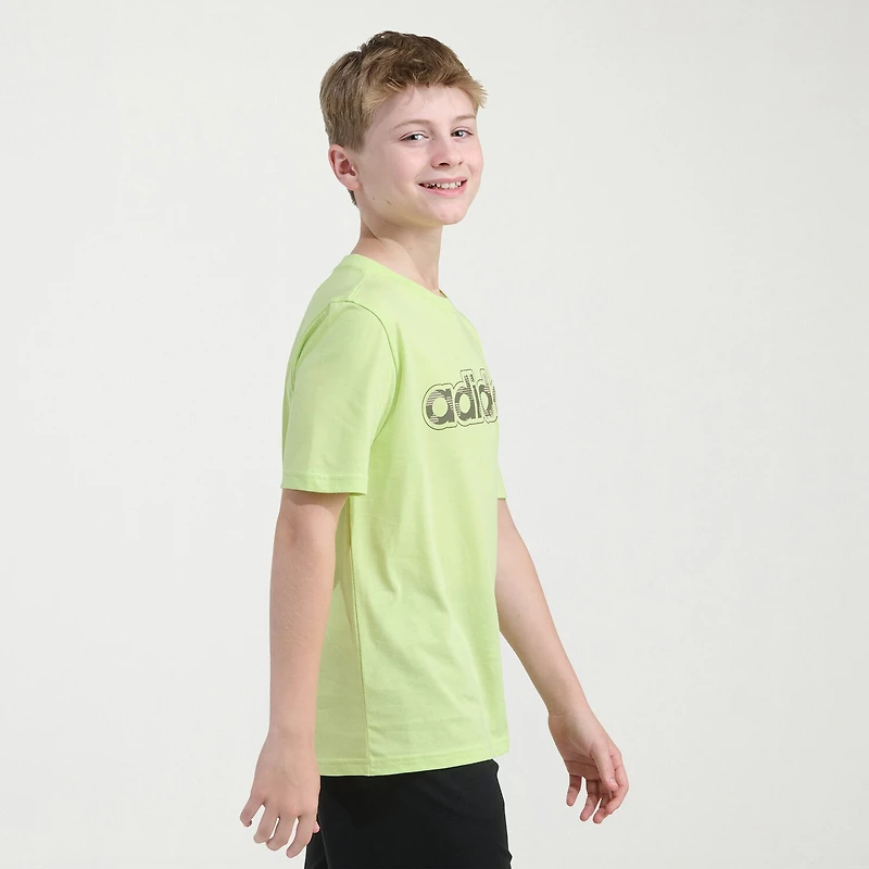 adidas Big Kid Boys Crew Neck Short Sleeve Regular Fit Graphic T-Shirt