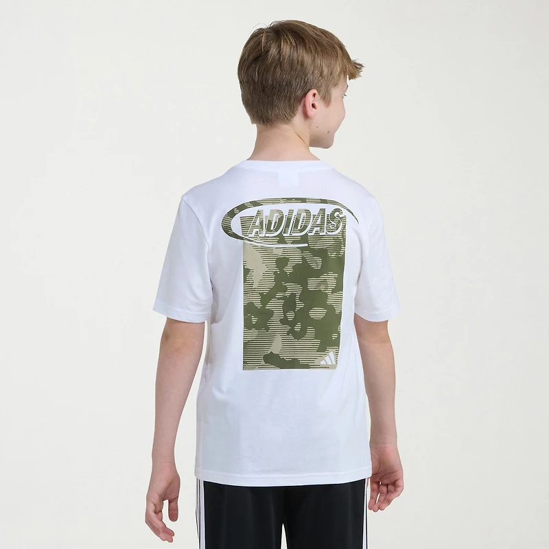 adidas Big Kid Boys Crew Neck Short Sleeve Regular Fit Graphic T-Shirt