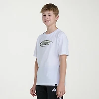 adidas Big Kid Boys Crew Neck Short Sleeve Regular Fit Graphic T-Shirt