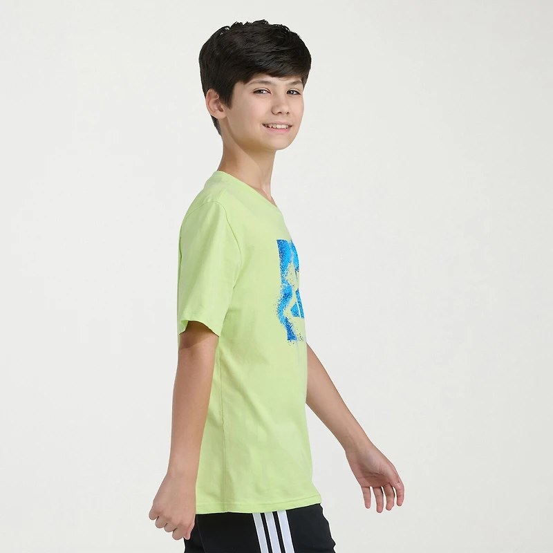 adidas Big Kid Boys Crew Neck Short Sleeve Regular Fit Graphic T-Shirt