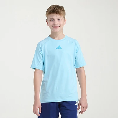 adidas Big Kid Boys Crew Neck Short Sleeve Regular Fit Graphic T-Shirt