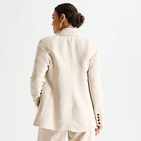 Liz Claiborne Linen Womens Classic Fit Blazer
