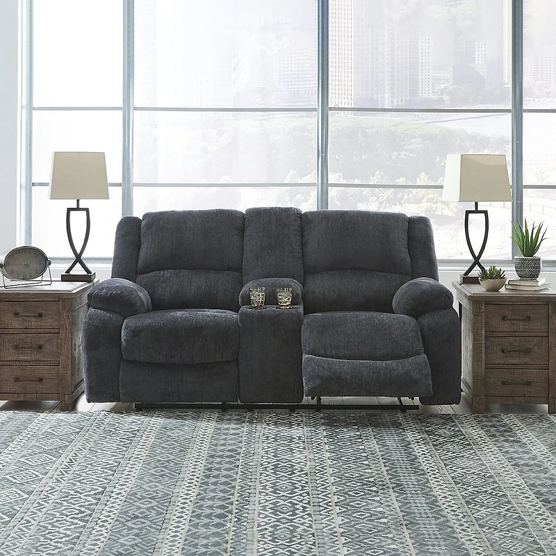 Signature Design by Ashley® Dryden Pad-Arm Reclining Loveseat