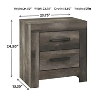 Signature Design by Ashley® Wymer Collection 2-Drawer Nightstand