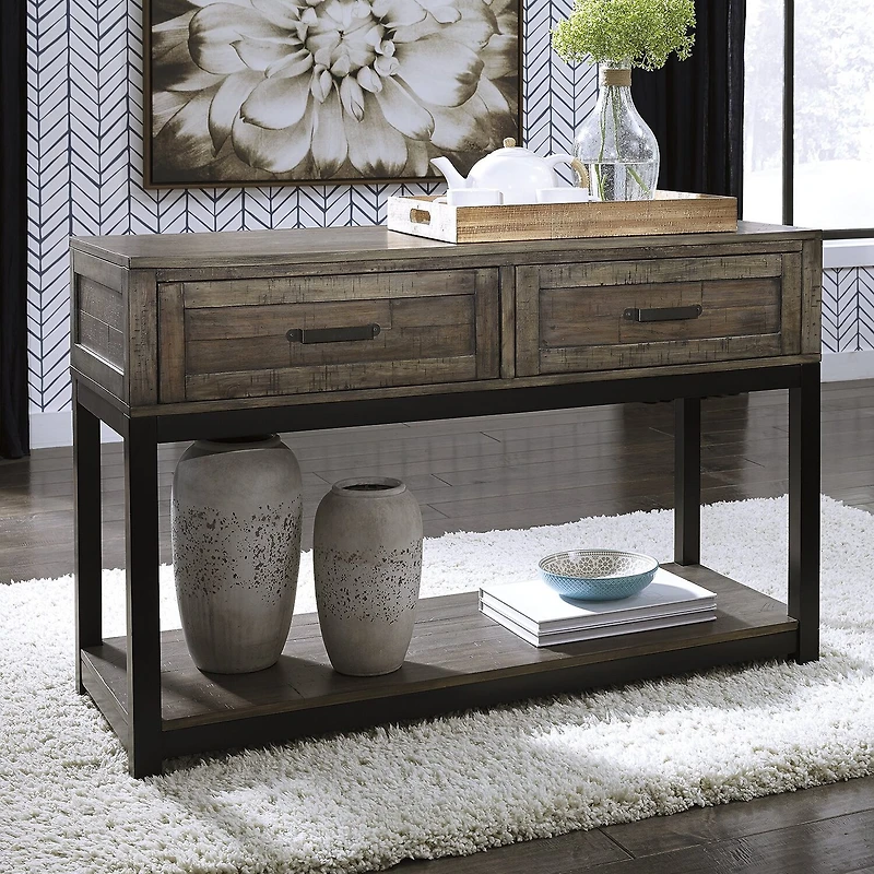 Signature Design by Ashley® Johurst Collection 2-Drawer Storage Console Table