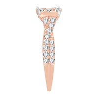 Womens CT. T.W. Natural Diamond 14K Gold Round Engagement Ring