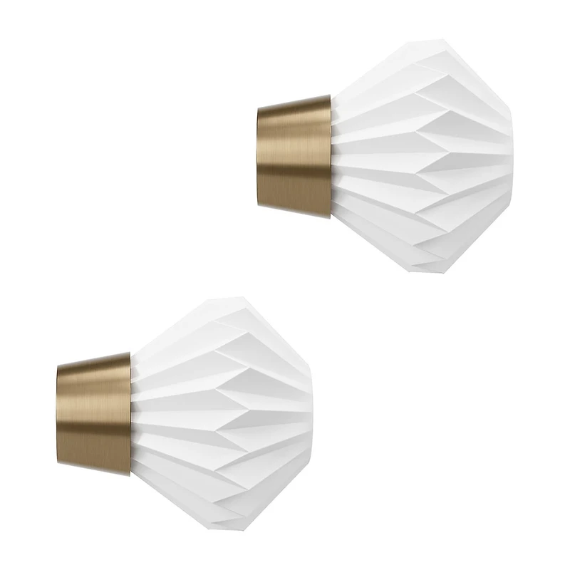 Umbra Mix & Match Acrylic Pleated 2-pc. Finials