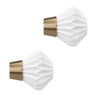 Umbra Mix & Match Acrylic Pleated 2-pc. Finials
