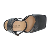 Journee Collection Annett Womens Square Open Toe Stiletto Heel Pumps