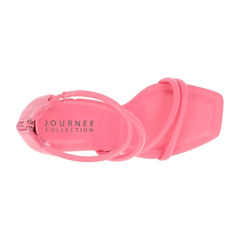 Journee Collection Marza Womens Square Open Toe Stiletto Heel Pumps