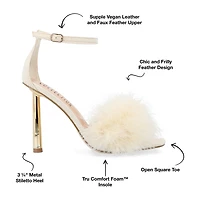 Journee Collection Odete Womens Square Open Toe Stiletto Heel Pumps