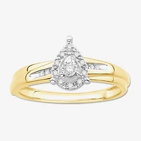 3PC His and Hers Trio Wedding Set Featuring / CT.T.W. Natural Diamond Womens Bridal Set and Mens Wedding Band in 10K or 14K Two Tone Gold