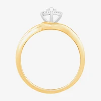 3PC Trio Set Featuring 1/2 CT.T.W. Natural Diamond 10K or 14K Gold Womens Yellow Bridal Set and Mens Two-Tone Wedding Band