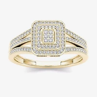 1/6 CT.T.W. Natural Diamond 10K Yellow Gold Engagement Ring