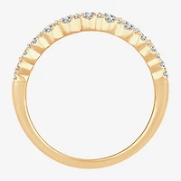 Womens 1 1/ CT. T.W. Natural White Diamond 10K Gold Anniversary Band