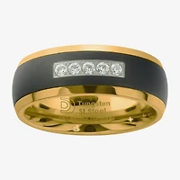 Mens 8MM 1/7 CT. T.W. Natural White Diamond Tungsten Wedding Band