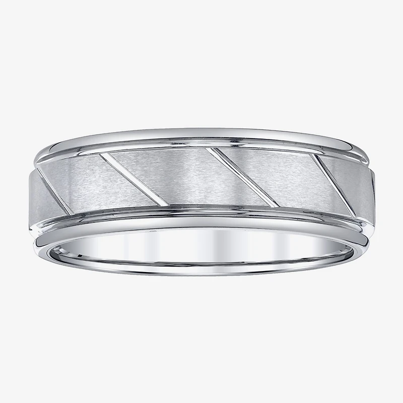 Mens 7MM Genuine Tungsten Wedding Band