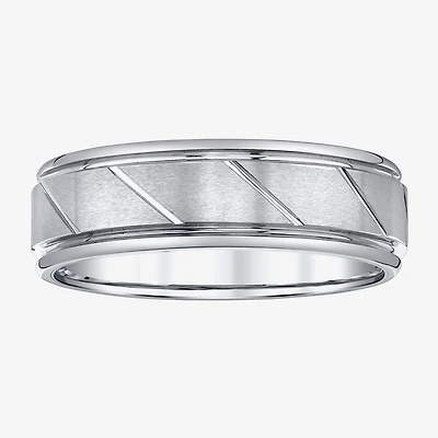 Mens 7MM Genuine Tungsten Wedding Band