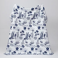 Linery Nautical Pattern REVERSIBLE Quilt Set