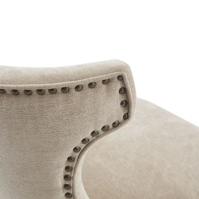 Madison Park Janet Counter Height Upholstered Swivel Bar Stool