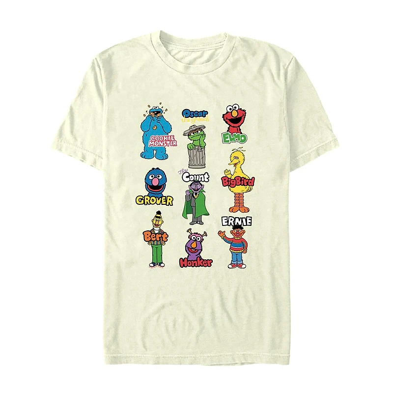 Mens Short Sleeve Sesame Street Graphic T-Shirt