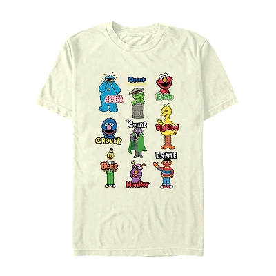 Mens Short Sleeve Sesame Street Graphic T-Shirt