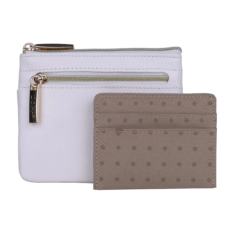 Dopp Large Id Coin Card Case Womens Rfid Blocking Wallet