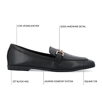 Journee Collection Mizza Womens Square Closed Toe Loafers