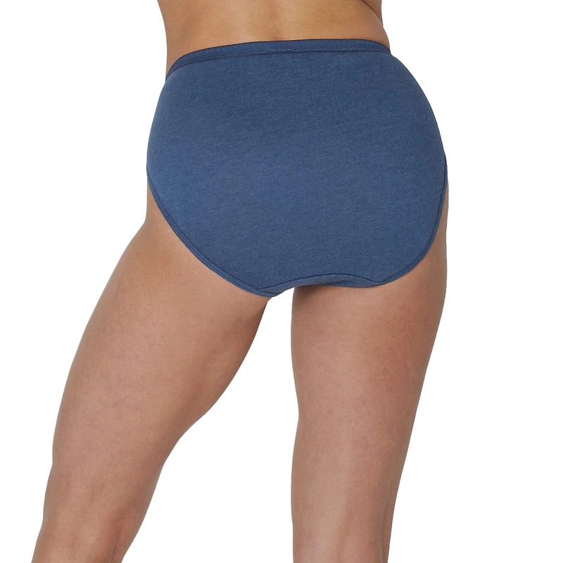 Hanes Ultimate™ Cool Comfort™ Cotton Ultra Soft Womens Average + Full Figure 6 Pack Cooling Multi-Pack High Cut Panty 43h6cc