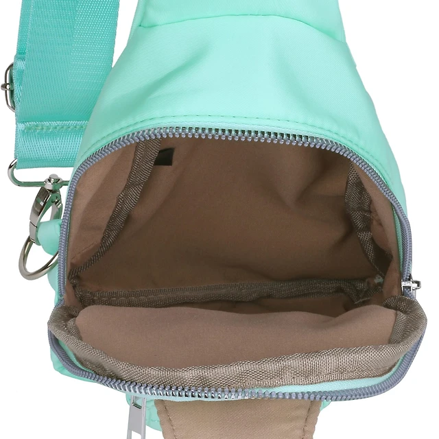 Julia Buxton Quilted Nylon Sling Bag