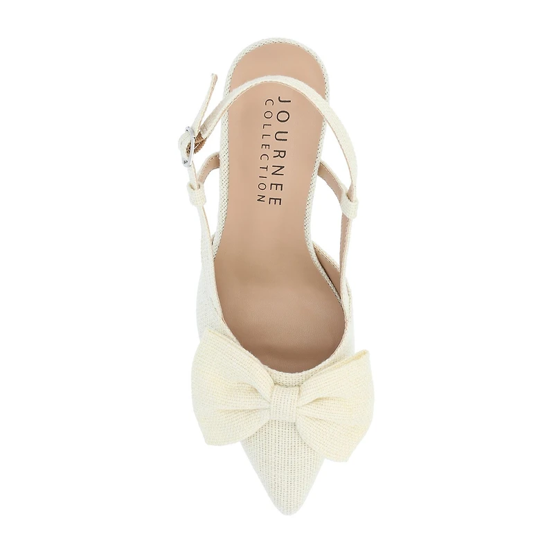 Journee Collection Tailynn Womens Pointed Closed Toe Block Heel Pumps