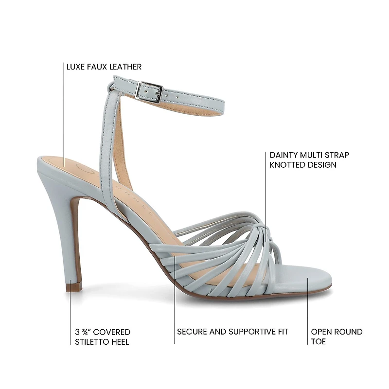 Journee Collection Womens Vanita Heeled Sandals