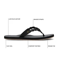 Journee Collection Womens Tomi Flat Sandals