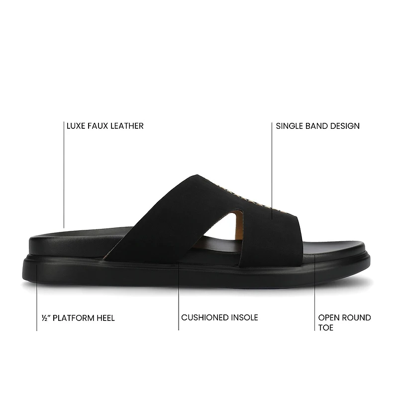 Journee Collection Womens Misey Flat Sandals