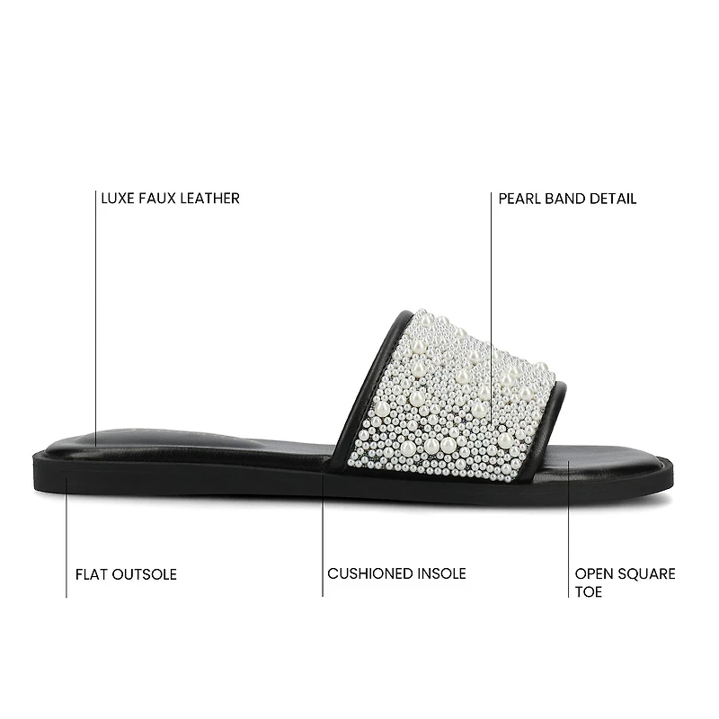 Journee Collection Womens Precly Flat Sandals