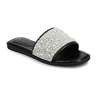 Journee Collection Womens Precly Flat Sandals