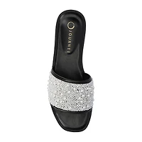 Journee Collection Womens Precly Flat Sandals