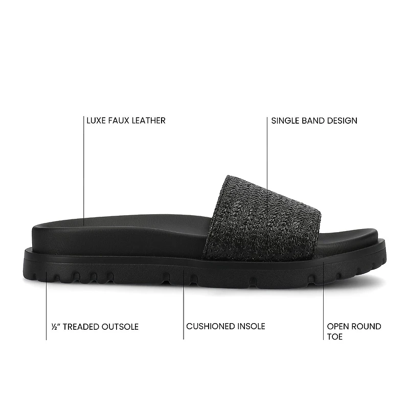 Journee Collection Womens Starr Flat Sandals